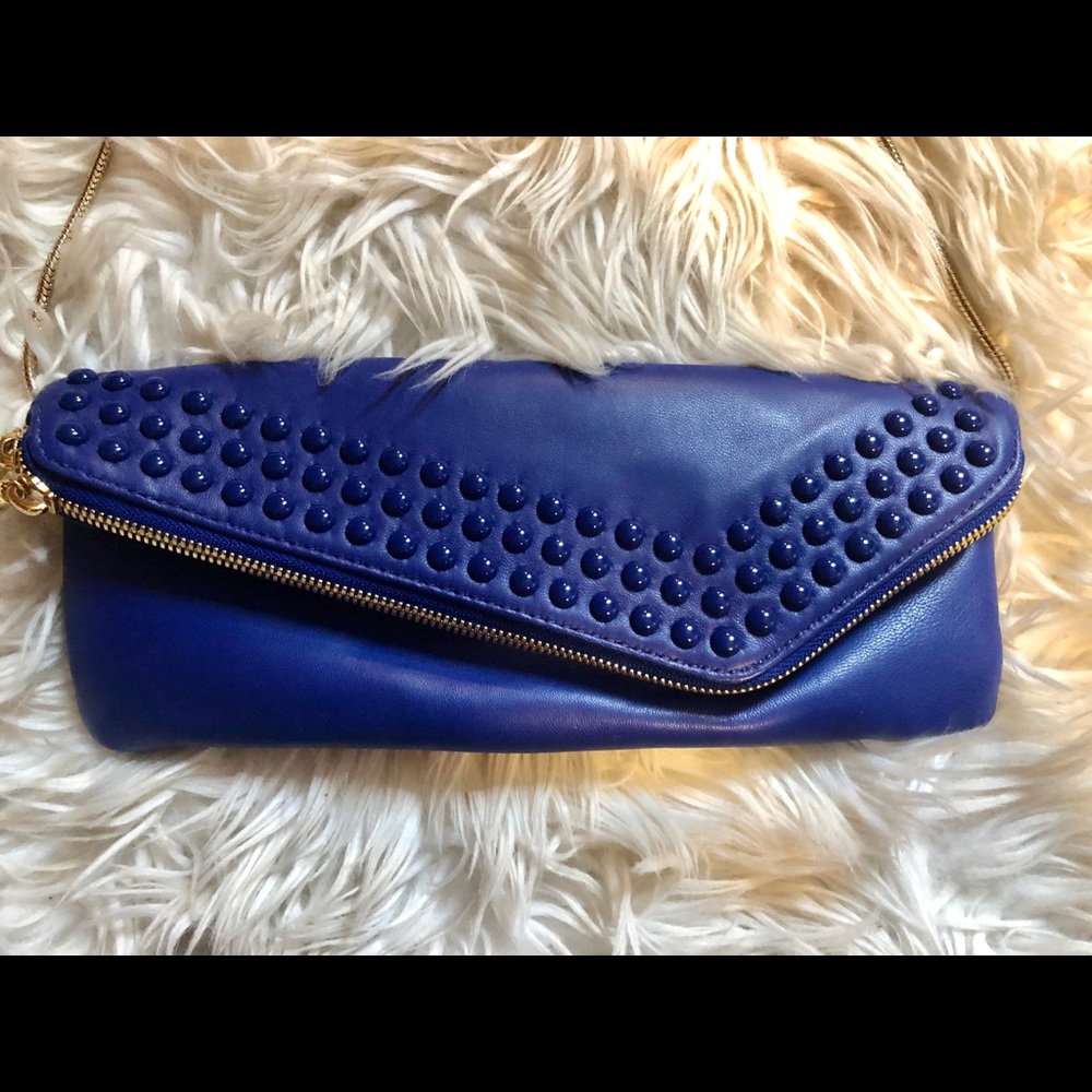 Henri Bendel cobalt blue clutch - Picture 2 of 8